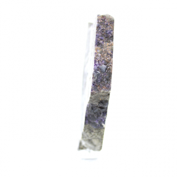 Polished Fluorite Pyrite stone slice