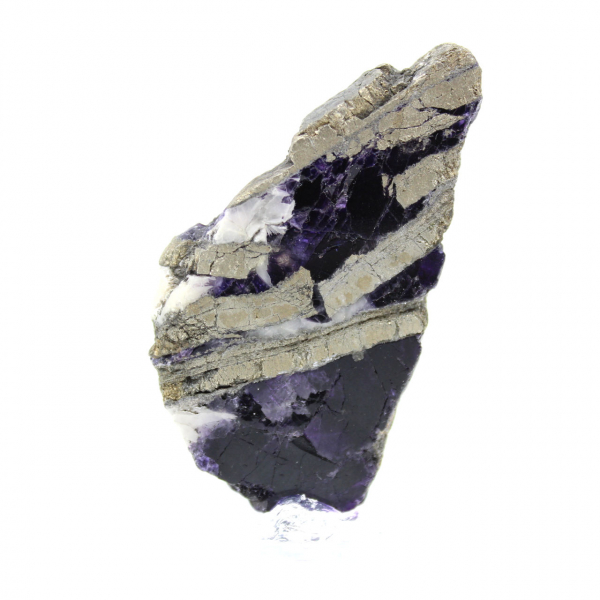 Natural Fluorite Pyrite stone unique mineral