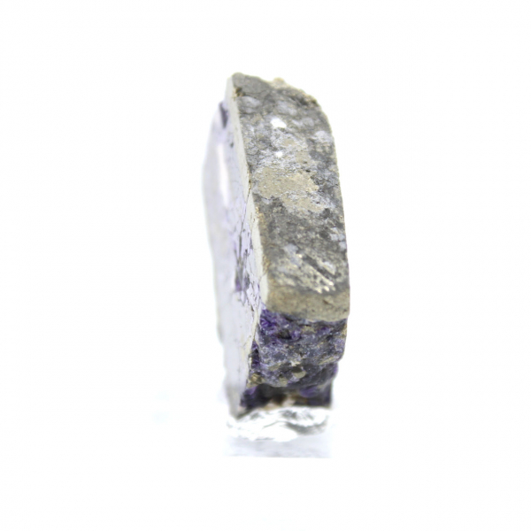 Authentic Fluorite Pyrite slice for decoration