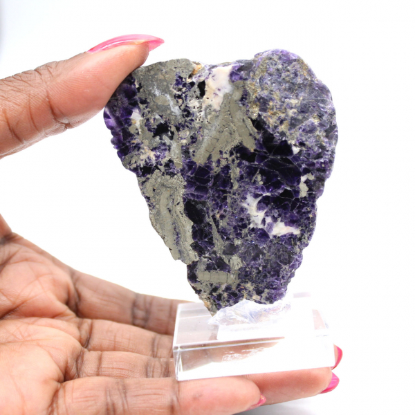 Natural Fluorite Pyrite slice ideal for collection