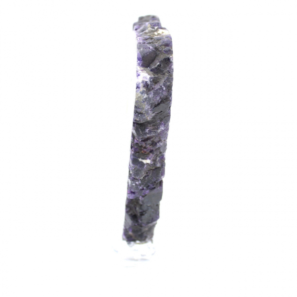 Authentic Fluorite Pyrite slice for decoration