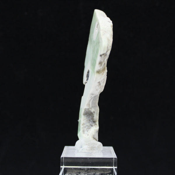 Authentic polished Green Aragonite stone slice