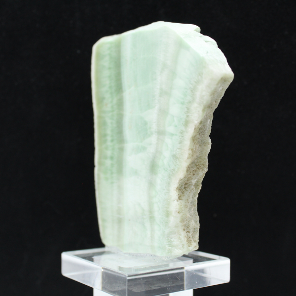 Authentic polished Green Aragonite stone slice