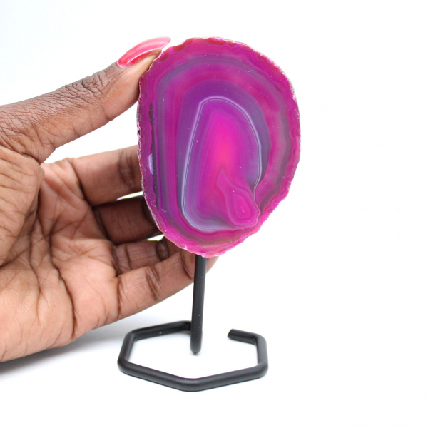  Pink dyed agate