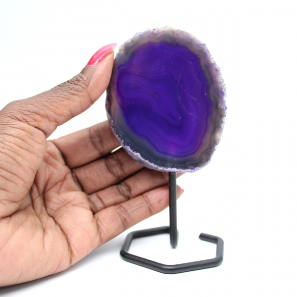  Purple dyed agate
