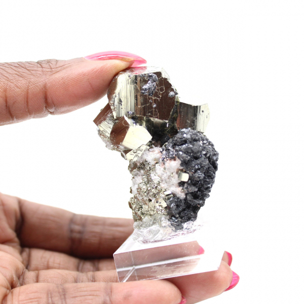 Raw Specimen Pyrite and Sphalerite