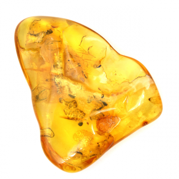 Large Yellow Amber Pebble from Lithuania – Fossil for Collection