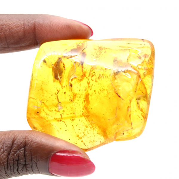 Yellow Baltic Amber Stone – Pebble for Collection