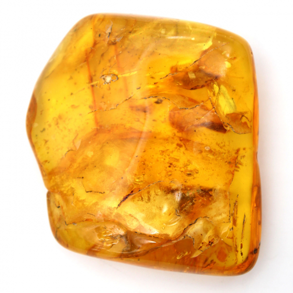 Yellow Baltic Amber Stone – Pebble for Collection