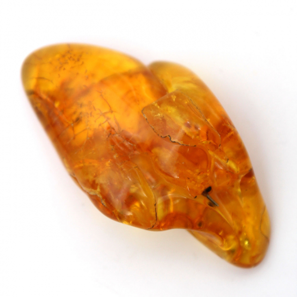 Yellow Amber Pebble, Natural Stone from Lithuania