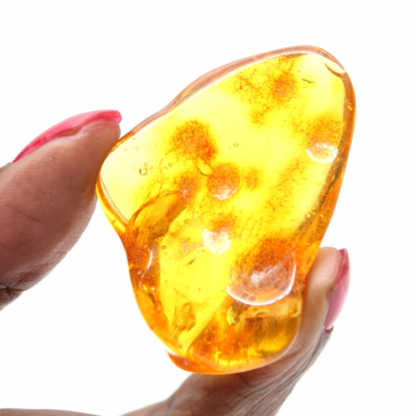 Yellow Amber Pebble, Mineral Object Lithuania – Decorative Specimen