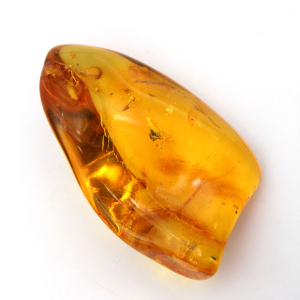 Yellow Amber Pebble – Baltic Specimen, Authentic Item
