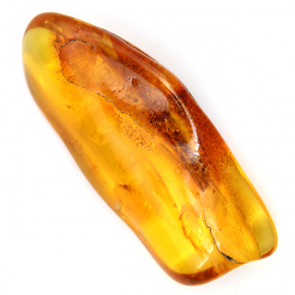 Polished Yellow Amber Pebble – Collector’s Specimen Lithuania