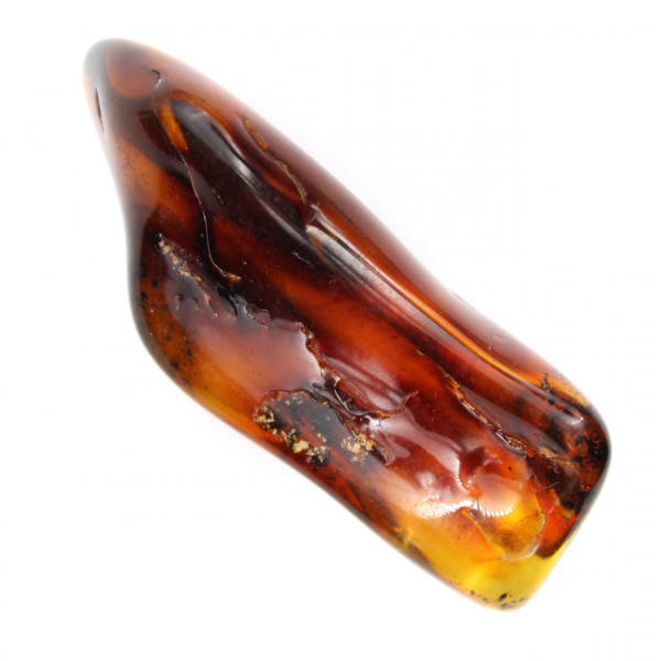 Polished Amber Pebble from Lithuania - Mineral Decorative Object