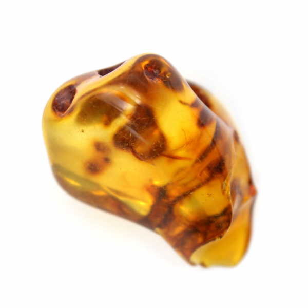 Polished Lithuanian Amber Pebble - Natural Beauty and Collection