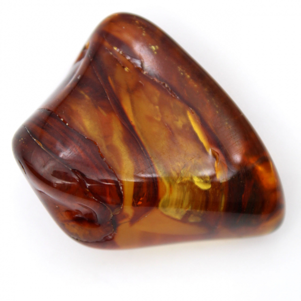 Natural Polished Amber Pebble - Fossil Specimen from Lithuania