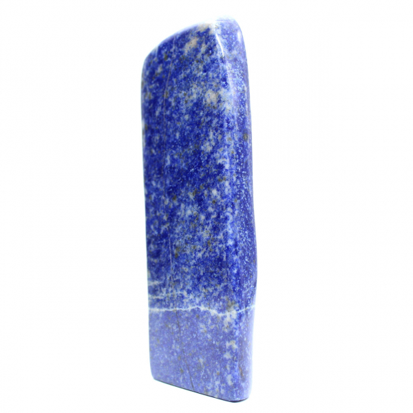 Polished blue lapis lazuli stone from Afghanistan Polished blue lapis lazuli stone from Afghanistan