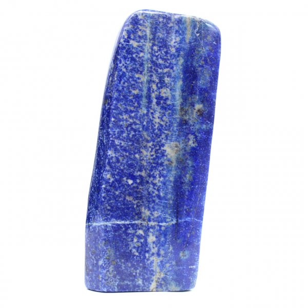 Polished blue lapis lazuli stone from Afghanistan Polished blue lapis lazuli stone from Afghanistan