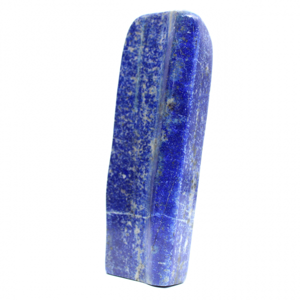Polished blue lapis lazuli stone from Afghanistan Polished blue lapis lazuli stone from Afghanistan