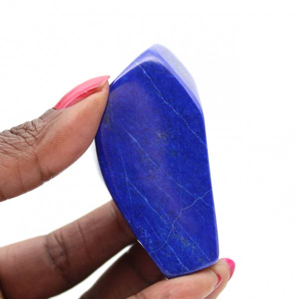 Polished specimen of Afghan lapis lazuli Polished specimen of Afghan lapis lazuli