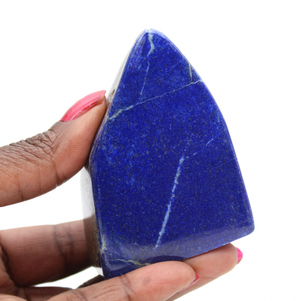 Polished blue lapis lazuli decorative block Polished blue lapis lazuli decorative block