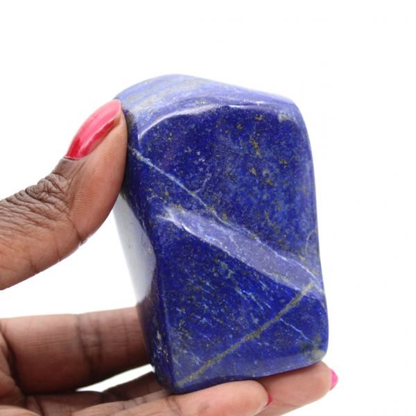 Natural polished lapis lazuli ornament Afghanistan
