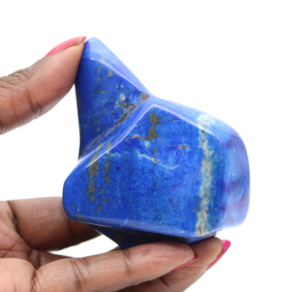 Polished Lapis Lazuli Ornament, Ultramarine Blue Collection