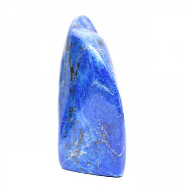 Small polished lapis lazuli from Afghanistan, specimen from a collection