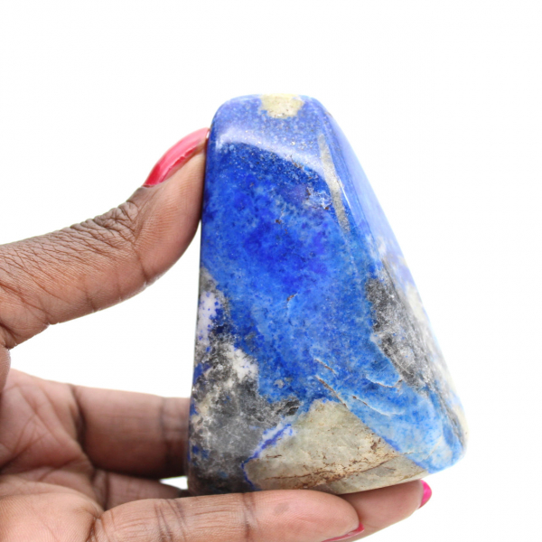 Lapis Lazuli, Polished Ornament with Pyrite Inclusions