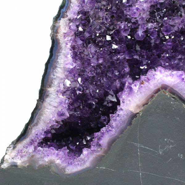  Unique high-quality Brazilian amethyst geode with stable base