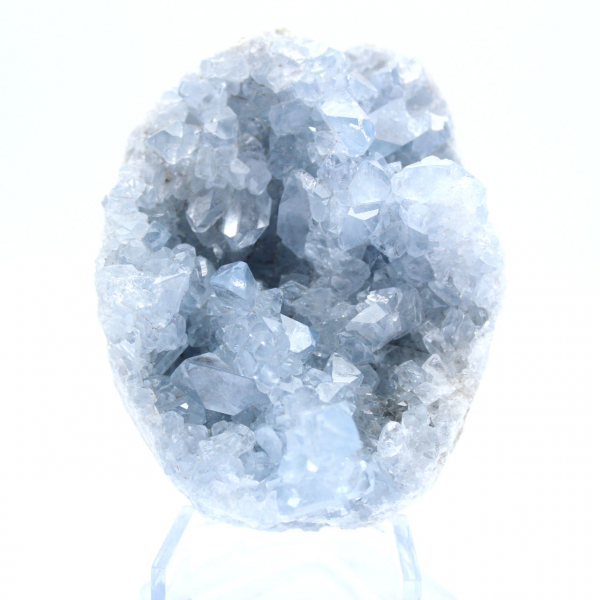 Blue celestite crystal formation Madagascar