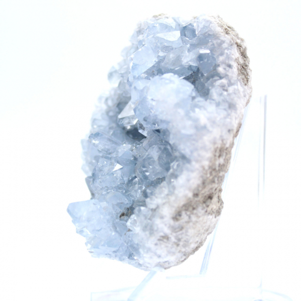 Blue celestite crystal formation Madagascar