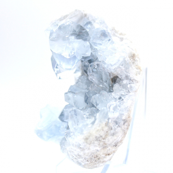Decorative specimen blue celestite Madagascar