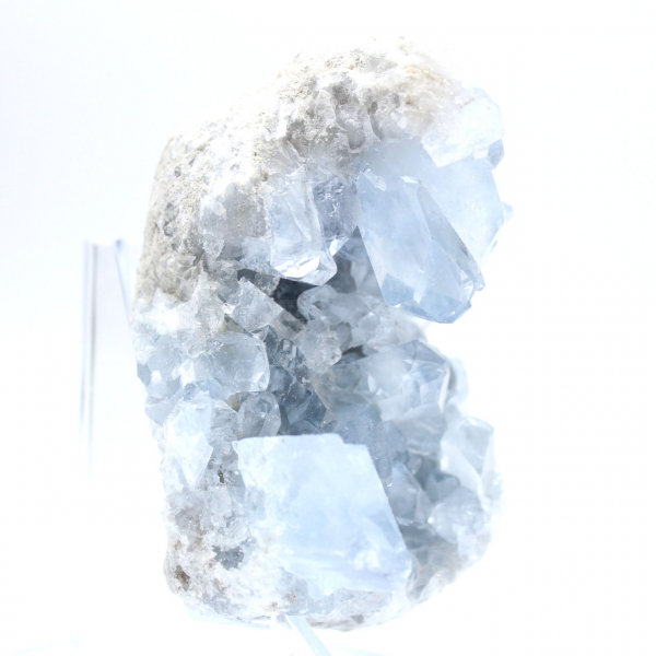 Decorative specimen blue celestite Madagascar