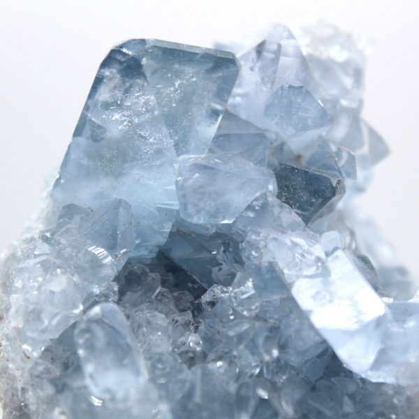 Natural specimen blue celestite Madagascar