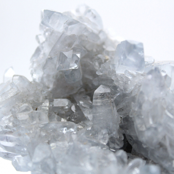 Blue celestite geode Madagascar exceptional quality