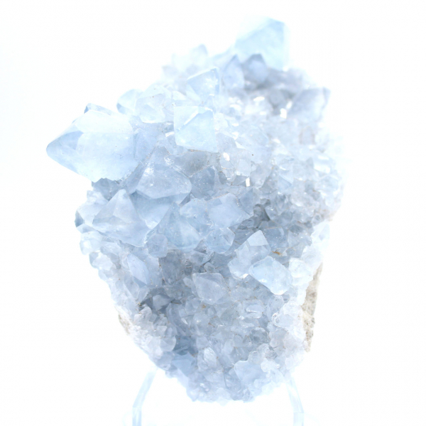 Blue celestite geode Madagascar natural formation