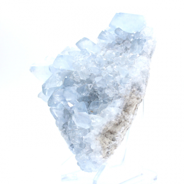 Blue celestite geode Madagascar natural formation