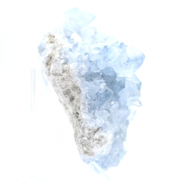 Blue celestite geode Madagascar natural formation