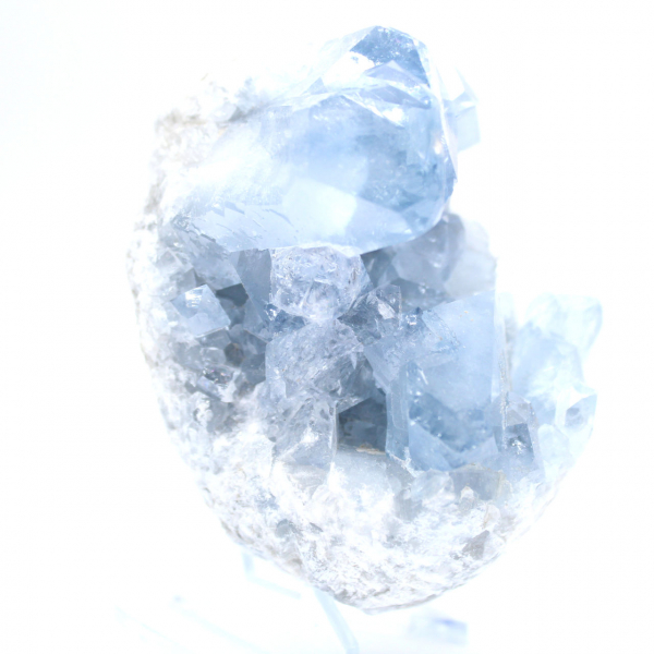 Crystallized blue celestite from Madagascar