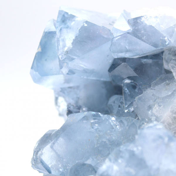 Crystallized blue celestite from Madagascar