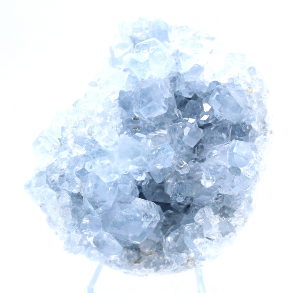 Blue celestite geode Madagascar unique piece