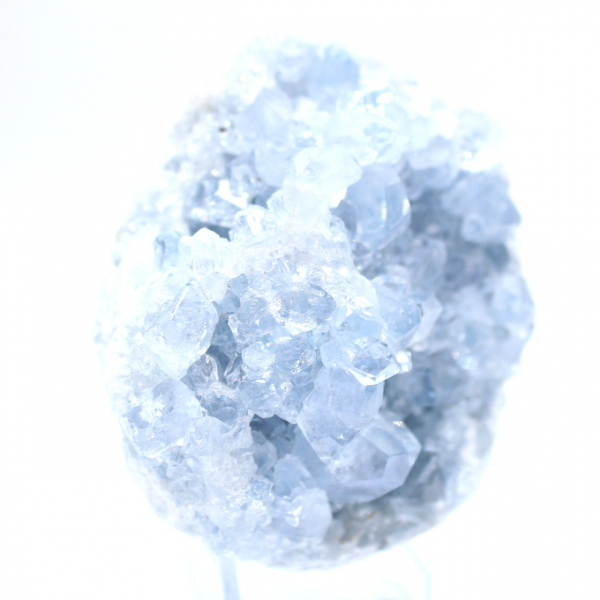 Blue celestite geode Madagascar unique piece