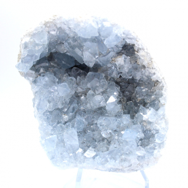 Blue celestite crystal geode from Madagascar