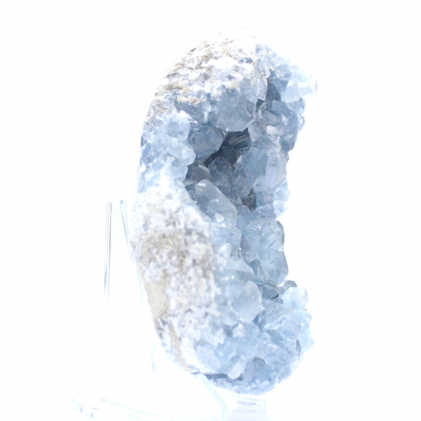 Blue celestite crystals from Madagascar