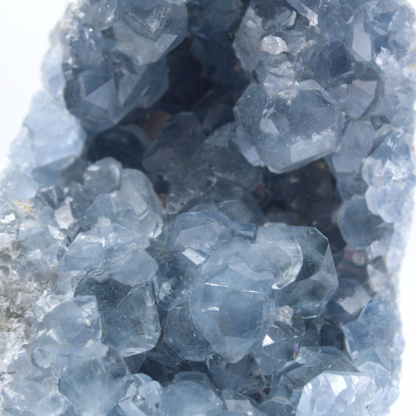 Blue celestite crystals from Madagascar