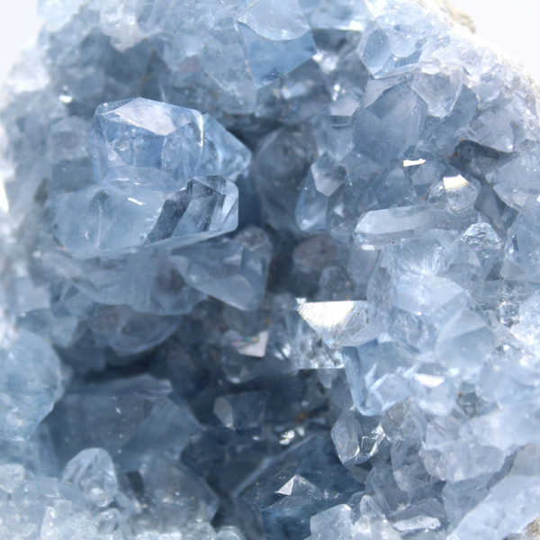 Premium quality Madagascar blue celestite geode