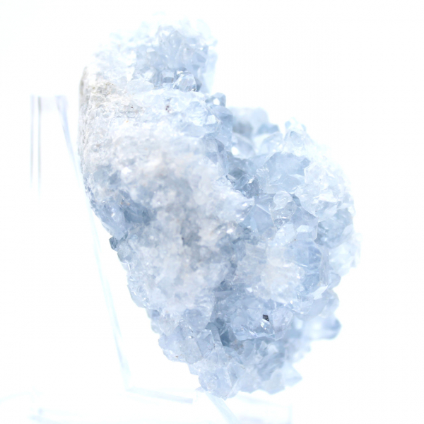 Natural blue celestite crystals Madagascar