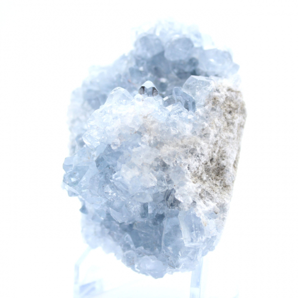 Natural blue celestite crystals Madagascar