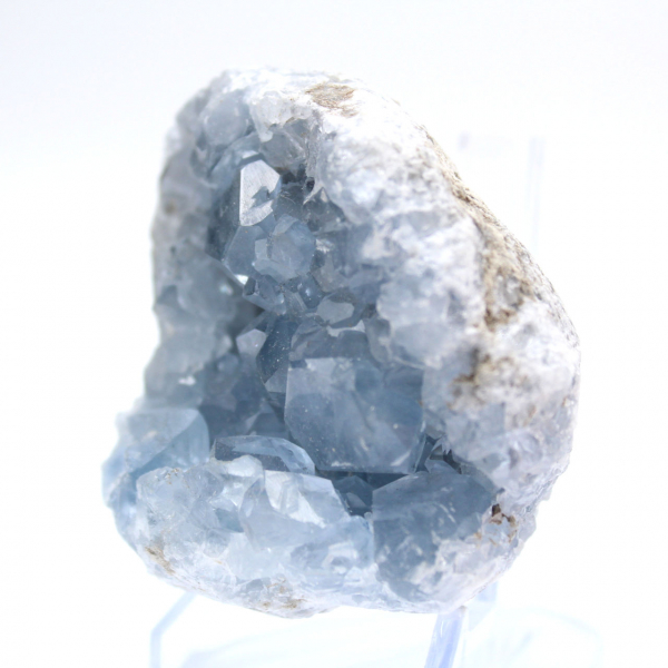 Unique Madagascar Blue Celestite Geode